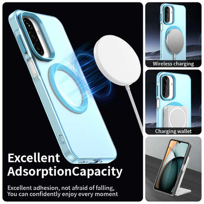 Etui MagSafe do Samsung Galaxy A27 5G, Techsuit, CandyCase, Niebieskie