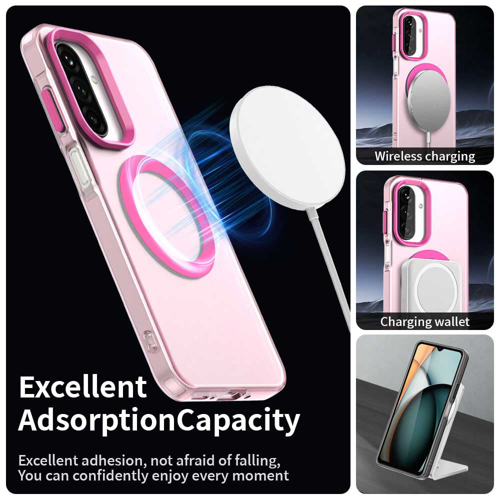 Etui MagSafe do Samsung Galaxy A27 5G, Techsuit, CandyCase, Różowe