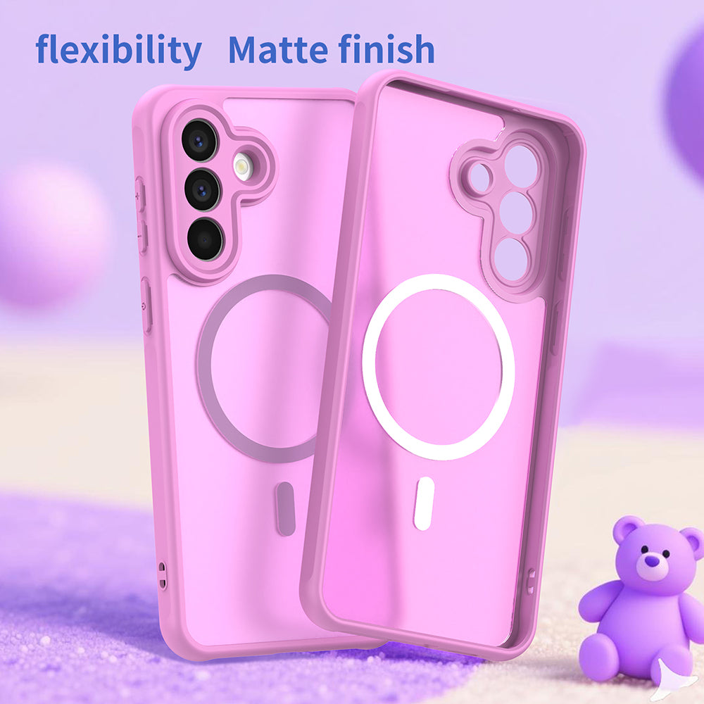 Etui MagSafe do Samsung Galaxy A27 5G, Techsuit, HaloFrost II, Różowe
