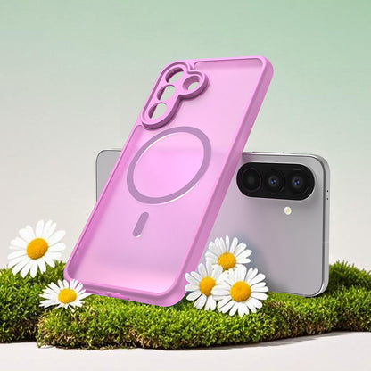 Etui MagSafe do Samsung Galaxy A27 5G, Techsuit, HaloFrost II, Różowe
