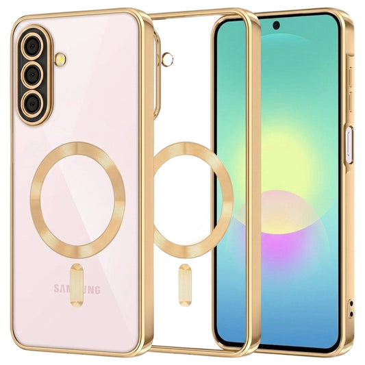 Etui MagSafe do Samsung Galaxy A27 5G, Techsuit, Luxury Crystal, Złote
