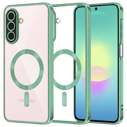 Etui MagSafe do Samsung Galaxy A27 5G, Techsuit, Luxury Crystal, Jasnozielony