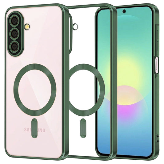 Etui MagSafe do Samsung Galaxy A27 5G, Techsuit, Luxury Crystal, Ciemnozielony
