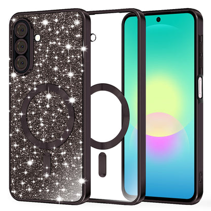 Etui MagSafe do Samsung Galaxy A27 5G, Techsuit, Luxury Glitter, czarne