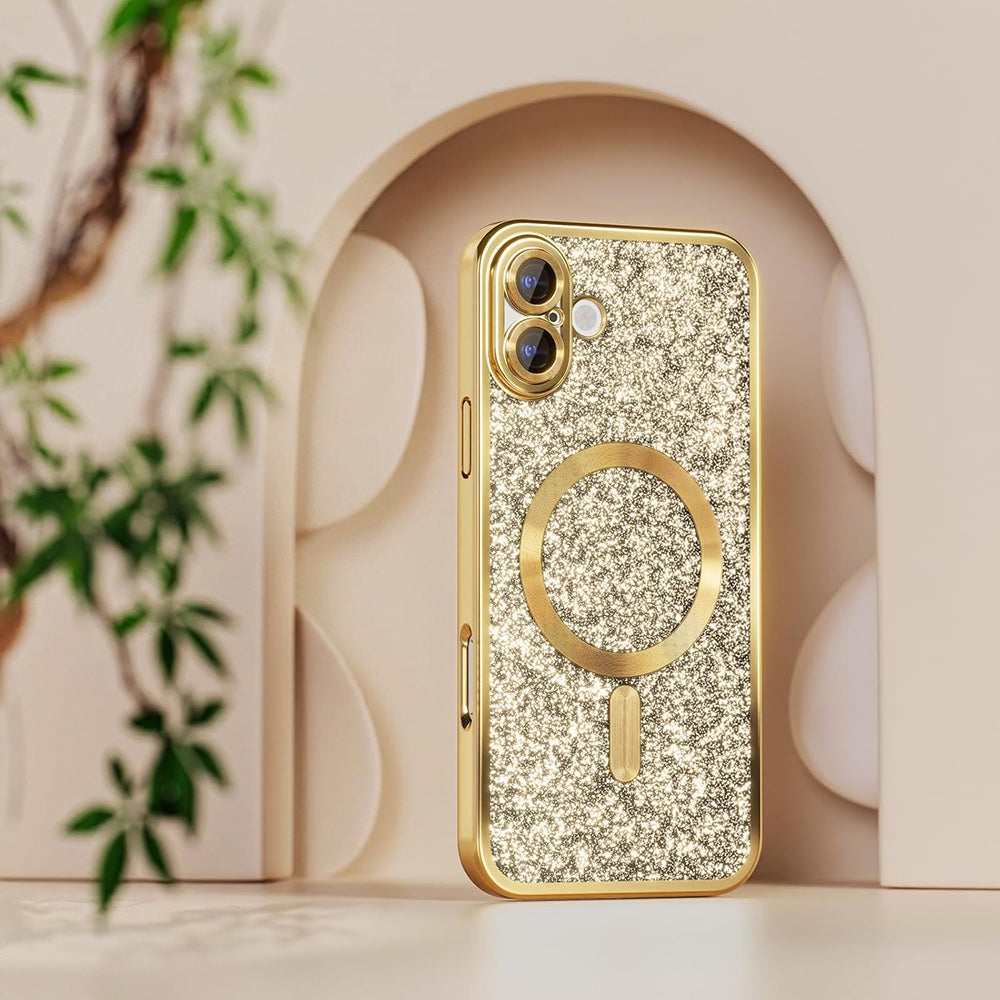 Etui MagSafe do Samsung Galaxy A27 5G, Techsuit, Luxury Glitter, czarne