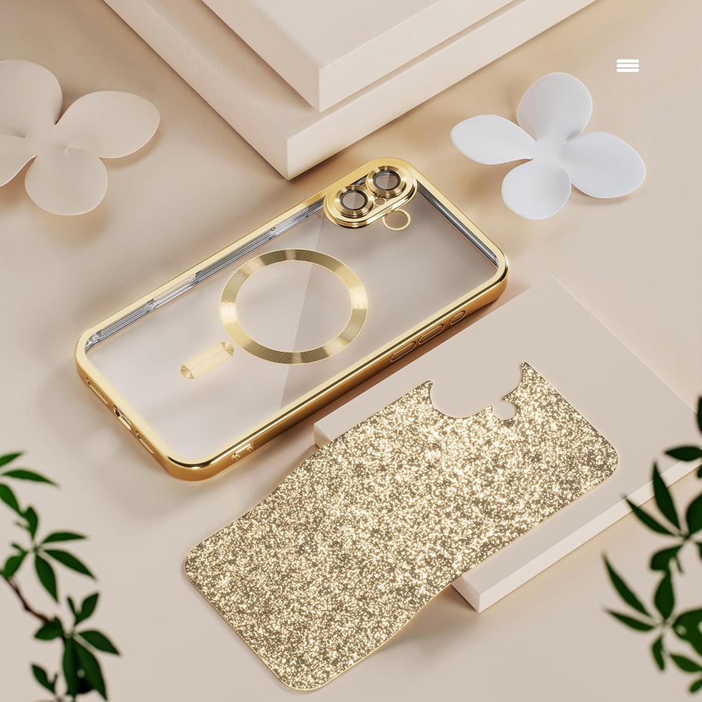 Etui MagSafe do Samsung Galaxy A27 5G, Techsuit, Luxury Glitter, czarne