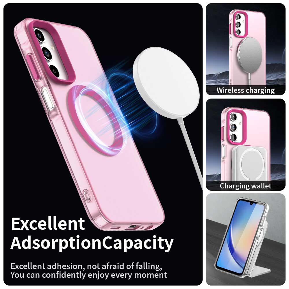 Etui MagSafe do Samsung Galaxy A35 5G A356, Techsuit, CandyCase, Różowe