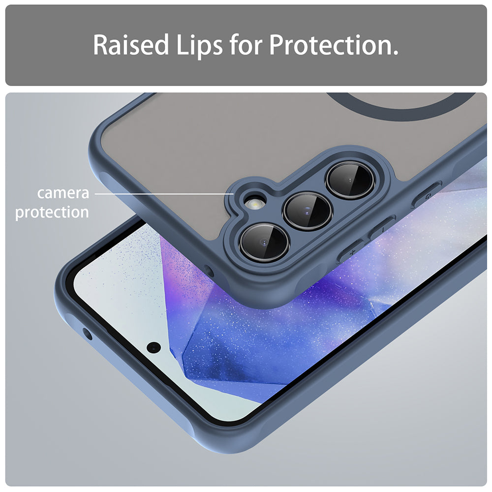 Etui MagSafe do Samsung Galaxy A35 5G A356, Techsuit, HaloFrost II, Granatowy