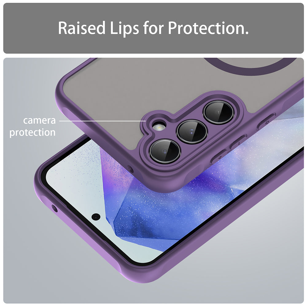 Etui MagSafe do Samsung Galaxy A35 5G A356, Techsuit, HaloFrost II, Fioletowy