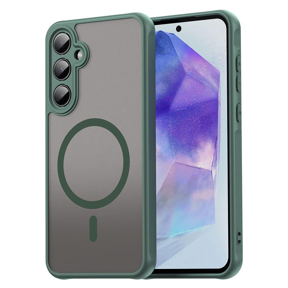 Etui MagSafe do Samsung Galaxy A35 5G A356, Techsuit, HaloFrost II, Zielony