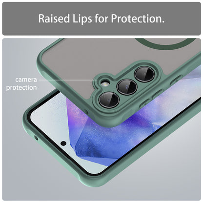 Etui MagSafe do Samsung Galaxy A35 5G A356, Techsuit, HaloFrost II, Zielony