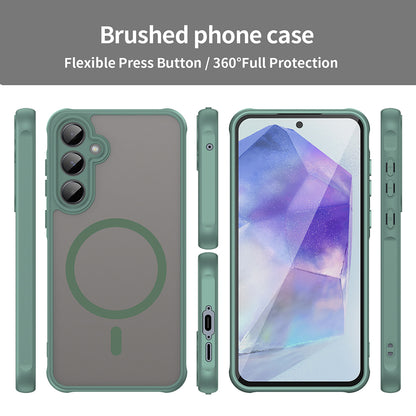 Etui MagSafe do Samsung Galaxy A35 5G A356, Techsuit, HaloFrost II, Zielony
