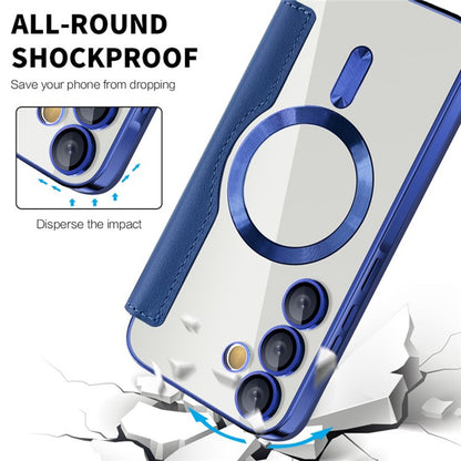 MagSafe Case for Samsung Galaxy A35 5G A356, Techsuit, SmartMag Book, Blue