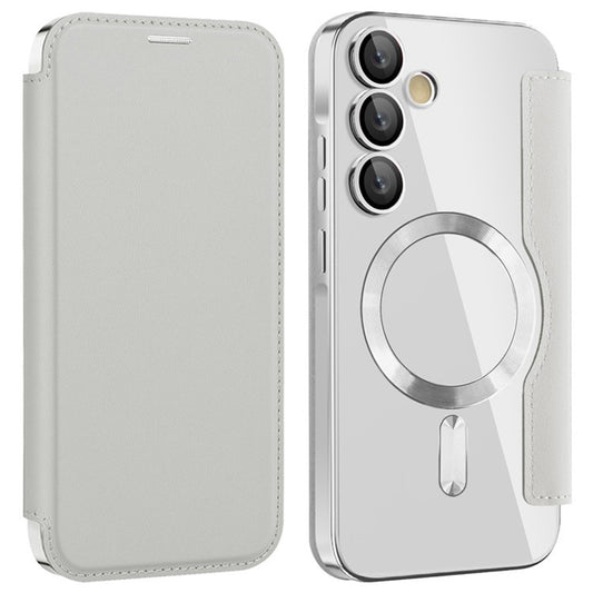Etui MagSafe do Samsung Galaxy A35 5G A356, Techsuit, SmartMag Book, Szary