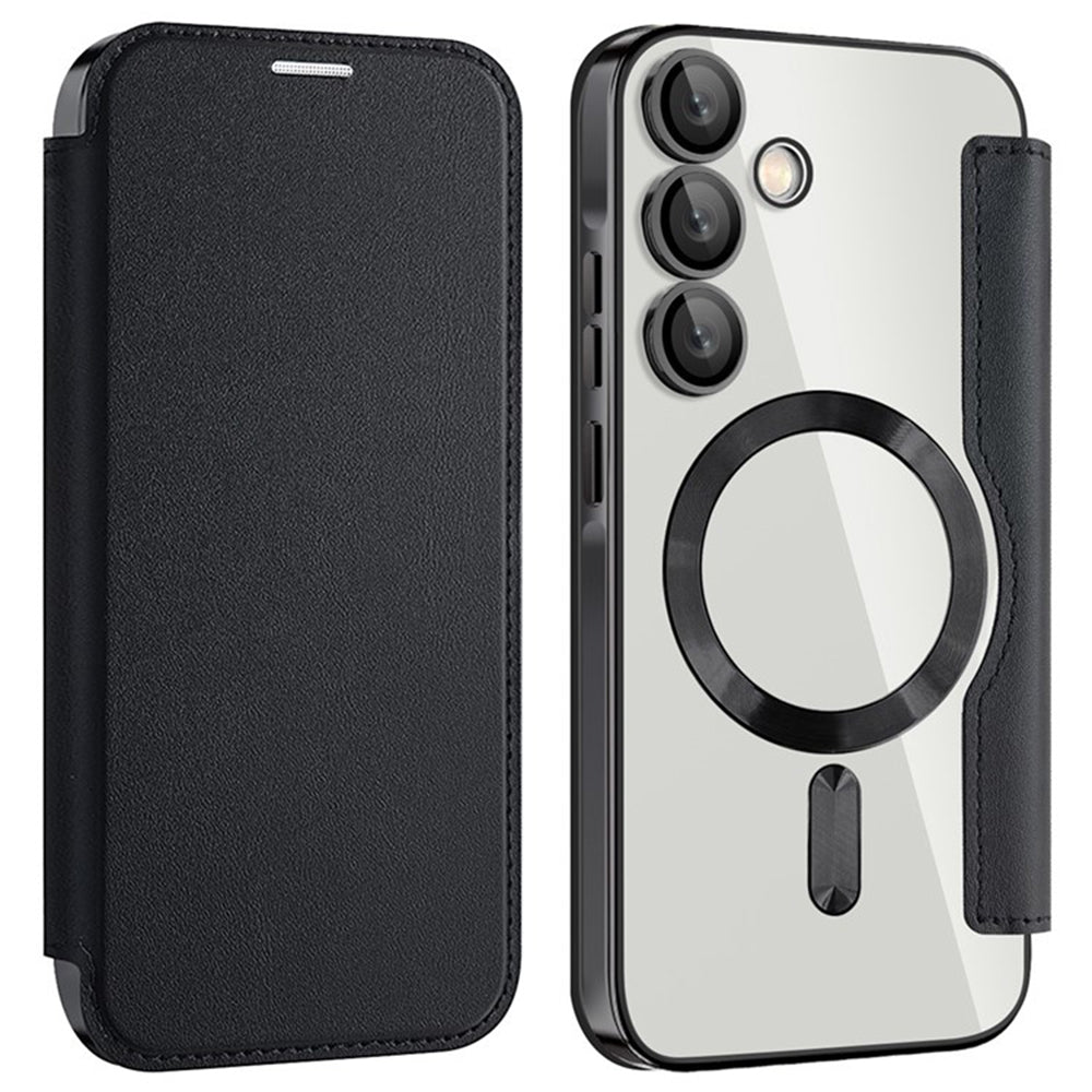 Etui MagSafe do Samsung Galaxy A35 5G A356, Techsuit, SmartMag Book, czarne