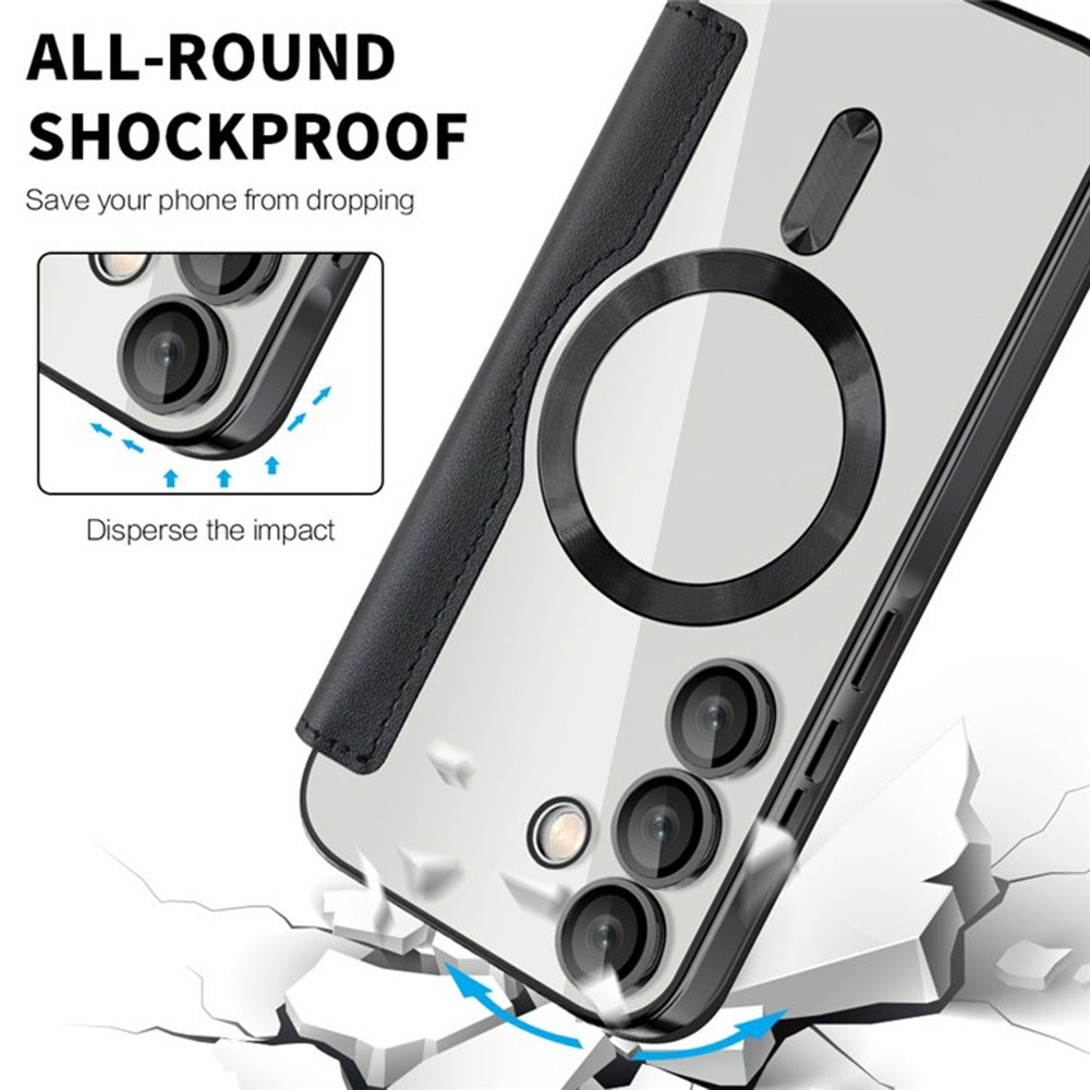Etui MagSafe do Samsung Galaxy A35 5G A356, Techsuit, SmartMag Book, czarne