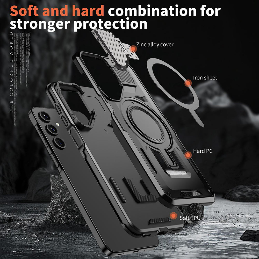Etui MagSafe do Samsung Galaxy A36 A366, Techsuit, CamVault, czarne