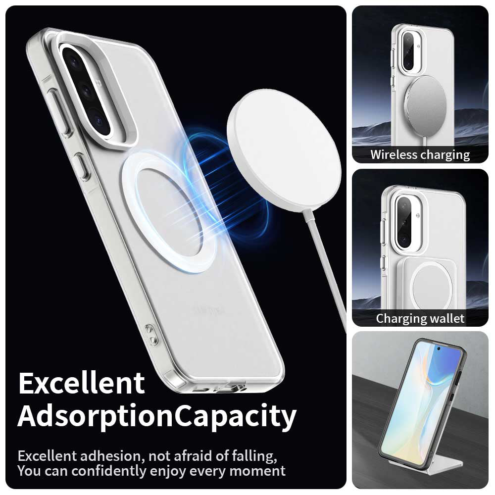 Etui MagSafe do Samsung Galaxy A36 A366, Techsuit, CandyCase, Białe