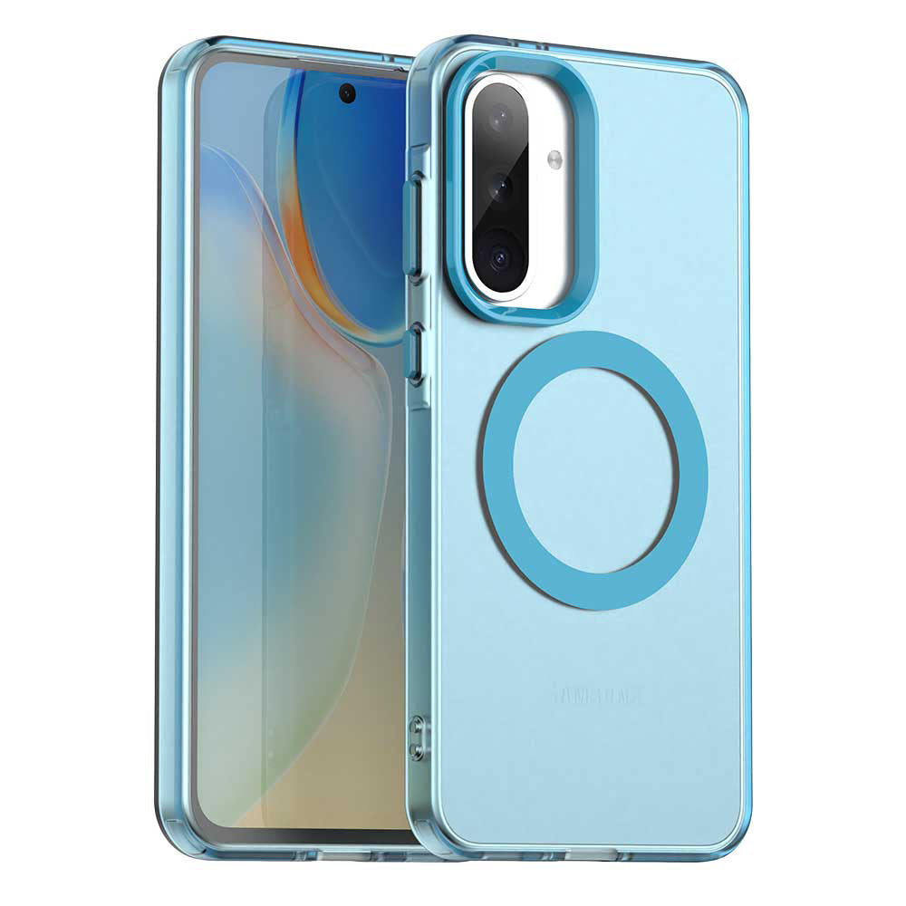 Etui MagSafe do Samsung Galaxy A36 A366, Techsuit, CandyCase, Niebieskie