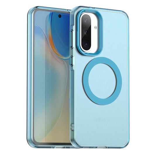 Etui MagSafe do Samsung Galaxy A36 A366, Techsuit, CandyCase, Niebieskie
