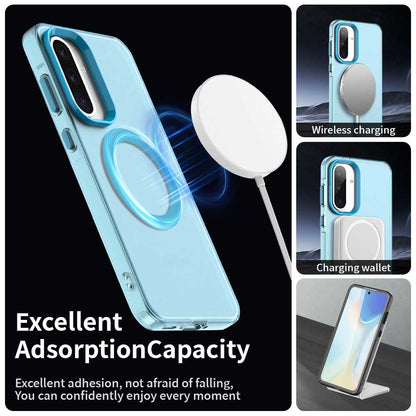Etui MagSafe do Samsung Galaxy A36 A366, Techsuit, CandyCase, Niebieskie