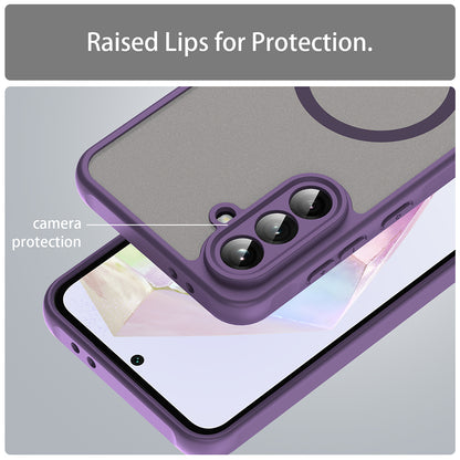 Etui MagSafe do Samsung Galaxy A36 A366, Techsuit, HaloFrost II, Fioletowy