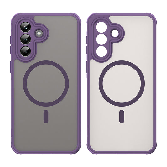 Etui MagSafe dla Samsung Galaxy A37 5G, Techsuit, HaloFrost II, Fioletowy