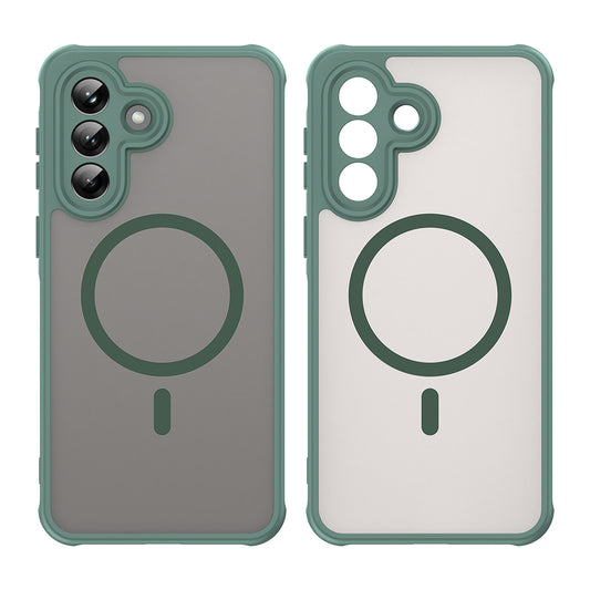 Etui MagSafe dla Samsung Galaxy A37 5G, Techsuit, HaloFrost II, Zielony