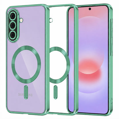 Etui MagSafe do Samsung Galaxy A37 5G, Techsuit, Luxury Crystal, Jasnozielony