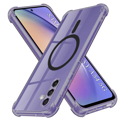 MagSafe Case for Samsung Galaxy A54 A546, Techsuit, Shockproof Clear, Smoke