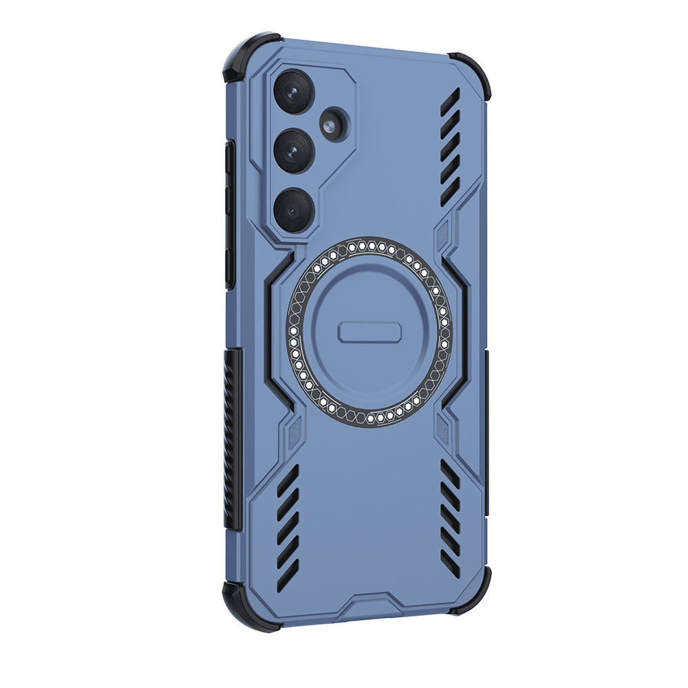 MagSafe Case for Samsung Galaxy A55 5G A556, Techsuit, ArmorMag, Blue