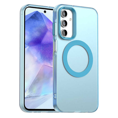 Etui MagSafe do Samsung Galaxy A55 5G A556, Techsuit, CandyCase, Niebieskie