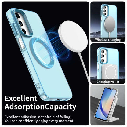 Etui MagSafe do Samsung Galaxy A55 5G A556, Techsuit, CandyCase, Niebieskie