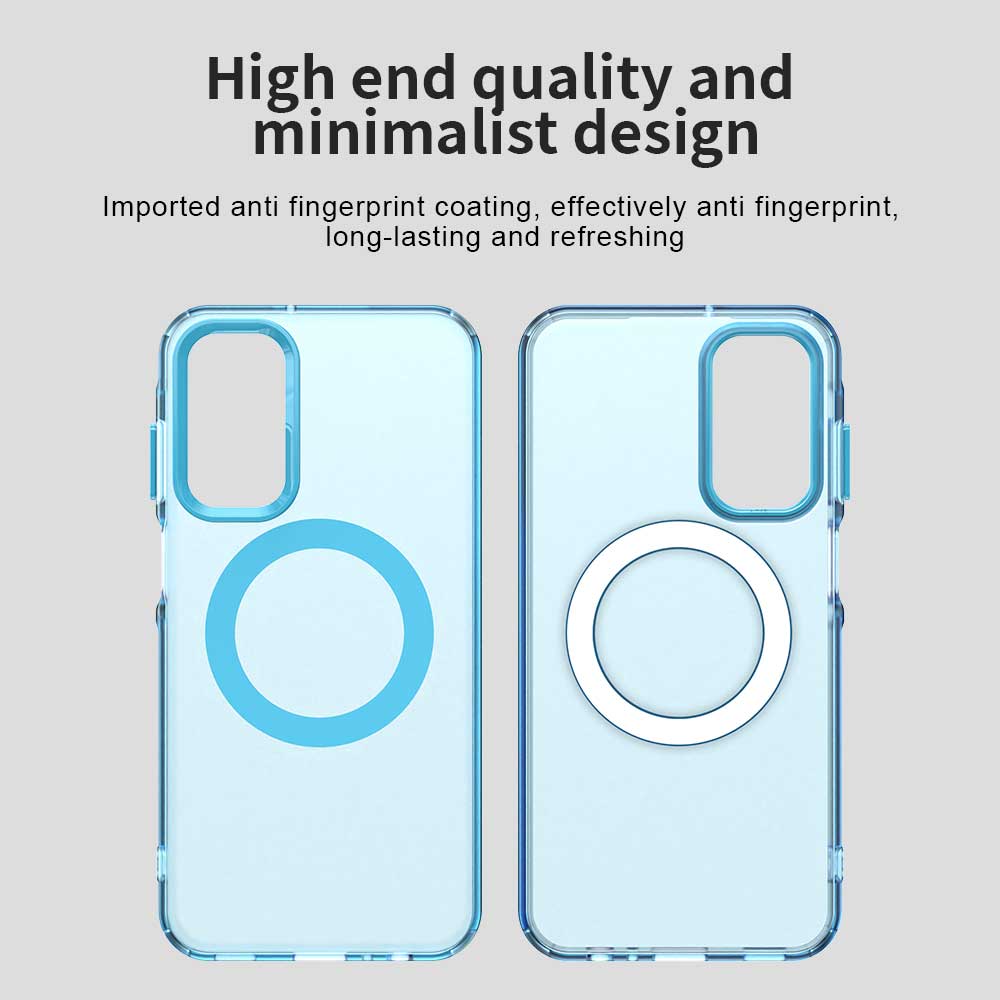 Etui MagSafe do Samsung Galaxy A55 5G A556, Techsuit, CandyCase, Niebieskie
