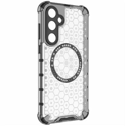 Etui MagSafe do Samsung Galaxy A55 5G A556, Techsuit, HoneyComb Shield, Białe