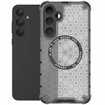 MagSafe Case for Samsung Galaxy A55 5G A556, Techsuit, HoneyComb Shield, Black