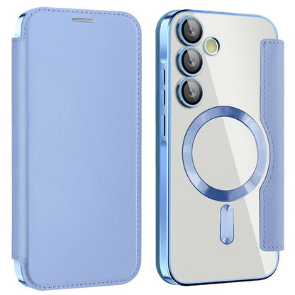 Etui MagSafe do Samsung Galaxy A55 5G A556, Techsuit, SmartMag Book, Niebieski