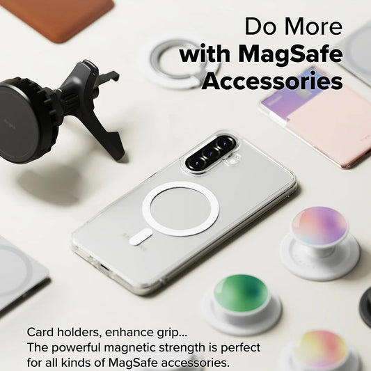 Etui MagSafe do Samsung Galaxy A56 A566 / A36 A366, Ringke, Fusion, Przezroczyste