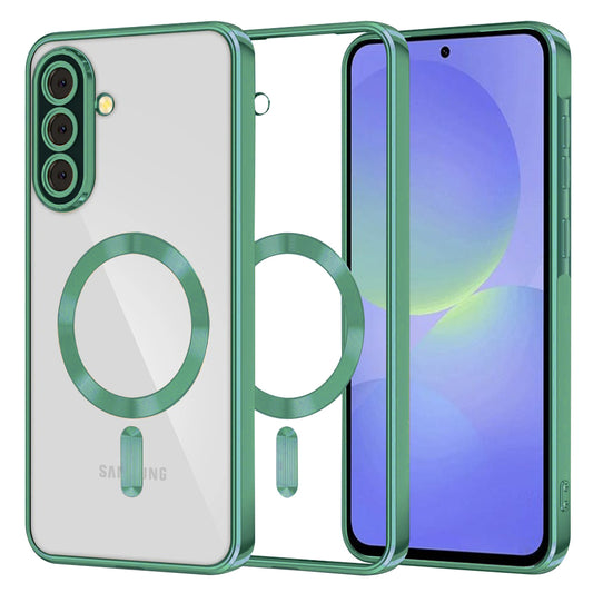 Etui MagSafe do Samsung Galaxy A56 A566 / A36 A366, Techsuit, Luxury Crystal, Jasnozielony