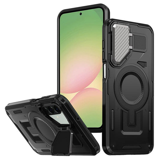 Etui MagSafe do Samsung Galaxy A56 A566, Techsuit, CamVault, czarne