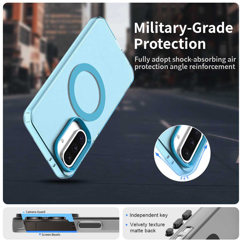 MagSafe Case for Samsung Galaxy A56 A566, Techsuit, CandyCase, Blue