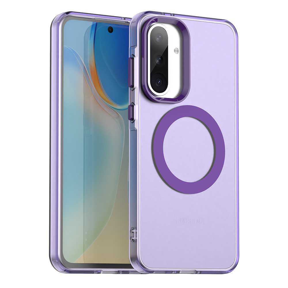 Etui MagSafe do Samsung Galaxy A56 A566, Techsuit, CandyCase, Fioletowy