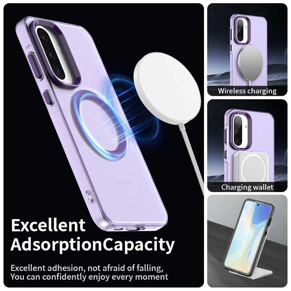 Etui MagSafe do Samsung Galaxy A56 A566, Techsuit, CandyCase, Fioletowy