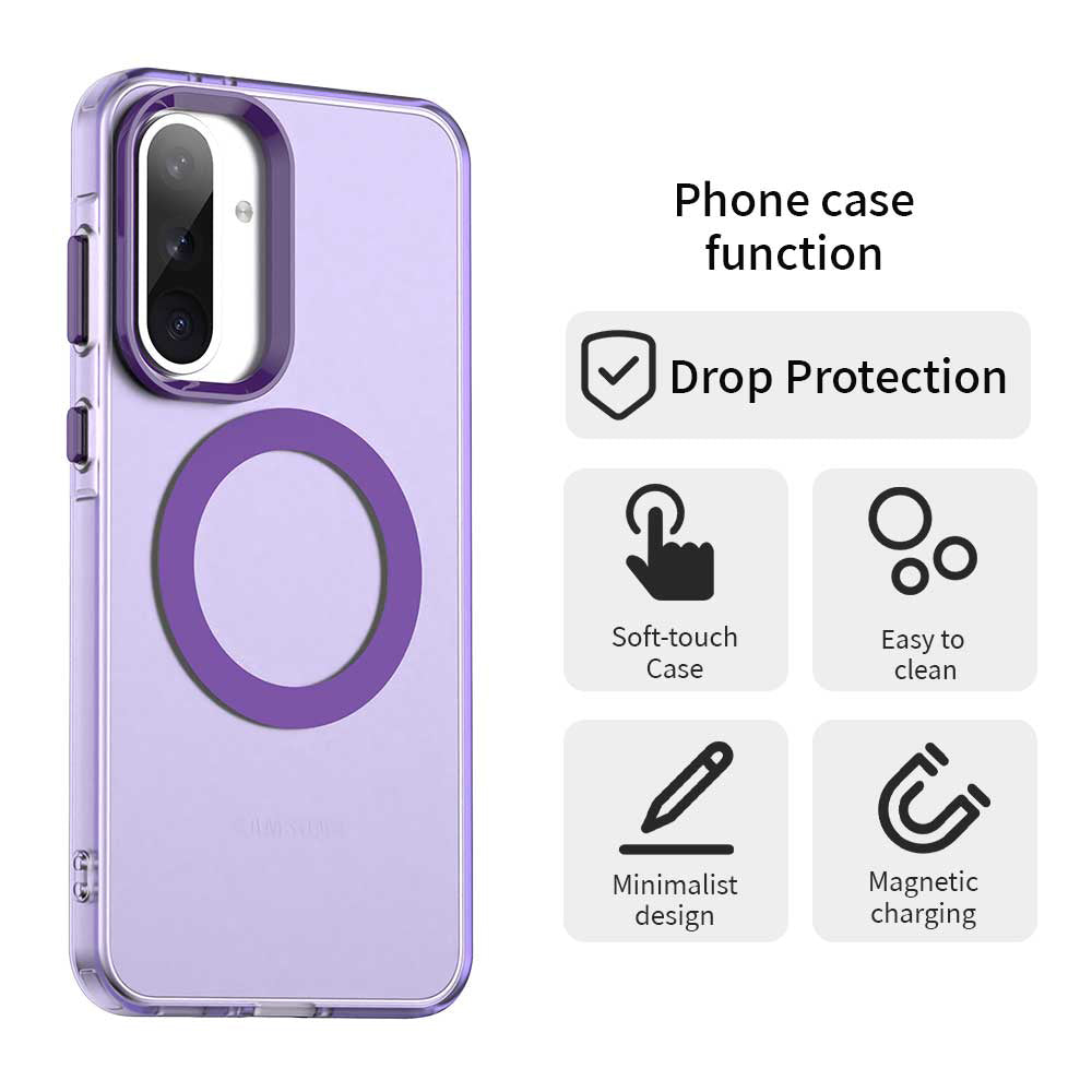 Etui MagSafe do Samsung Galaxy A56 A566, Techsuit, CandyCase, Fioletowy