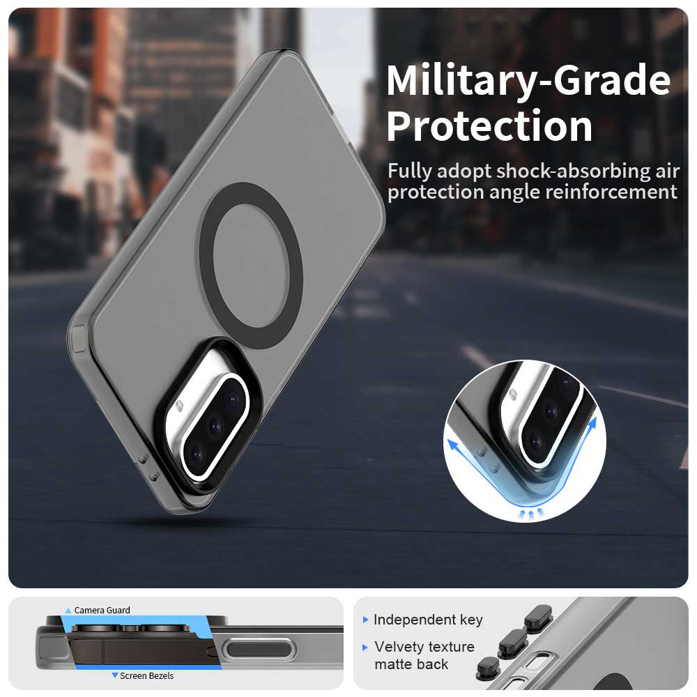 Etui MagSafe do Samsung Galaxy A56 A566, Techsuit, CandyCase, Czarny