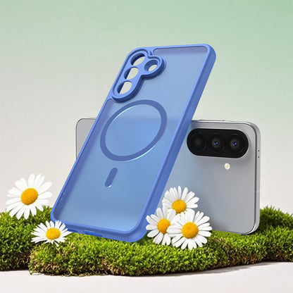 MagSafe Case for Samsung Galaxy A56 A566, Techsuit, HaloFrost II, Blue