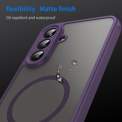 MagSafe Case for Samsung Galaxy A56 A566, Techsuit, HaloFrost II, Purple