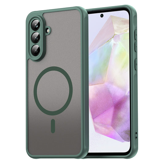 Etui MagSafe do Samsung Galaxy A56 A566, Techsuit, HaloFrost II, Zielony