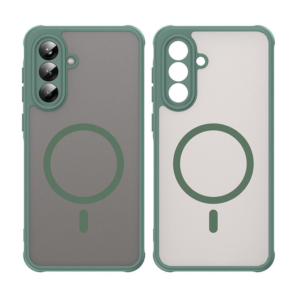 Etui MagSafe do Samsung Galaxy A56 A566, Techsuit, HaloFrost II, Zielony