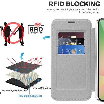 Etui MagSafe do Samsung Galaxy A56 A566, Techsuit, SmartMag Book, Szary